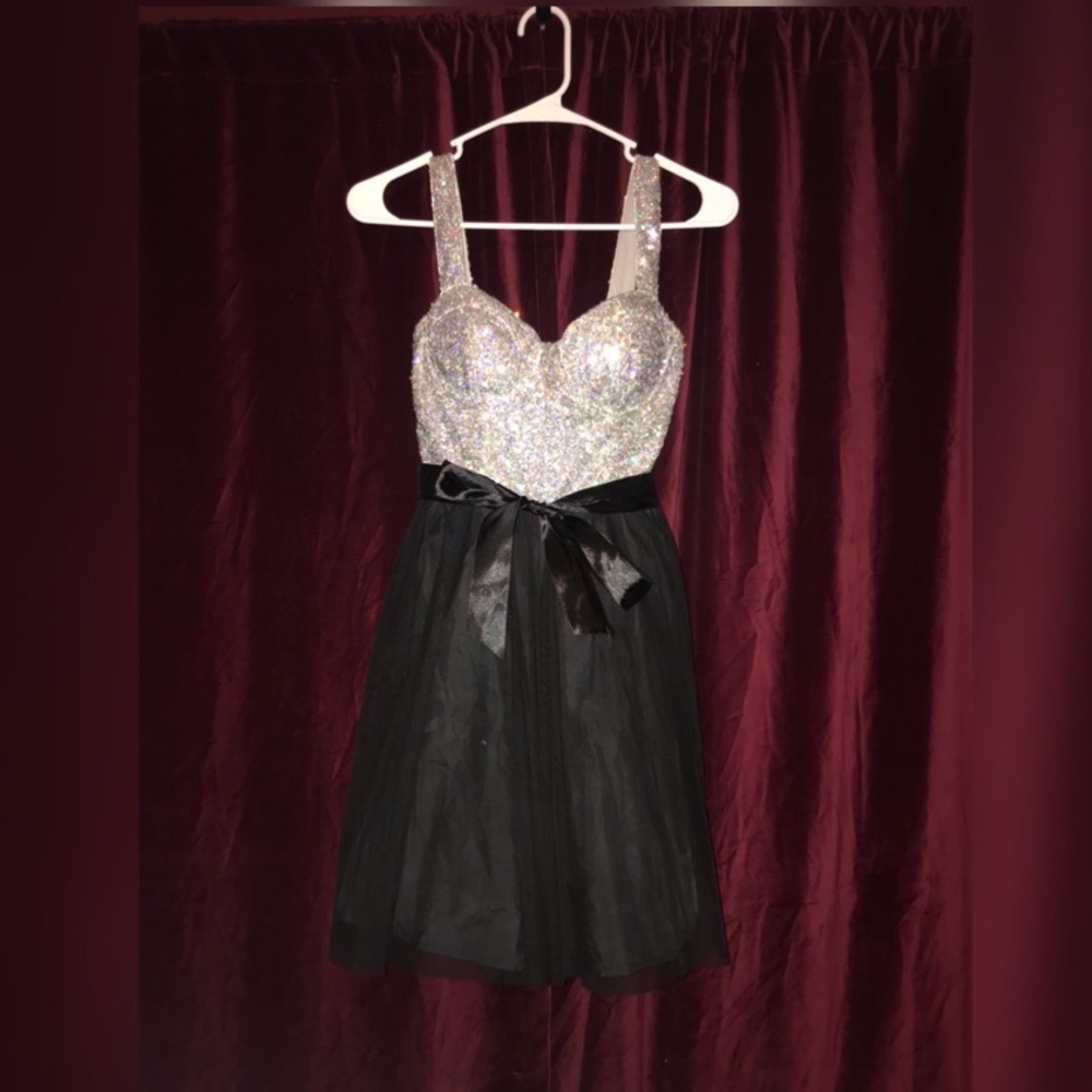 Sequin and black dress